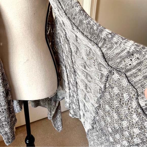 ANTHROPOLOGIE MOTH Lavena Waterfall Open Drape Sweater Vest Cardigan—SZ. XS/S - Picture 6 of 14